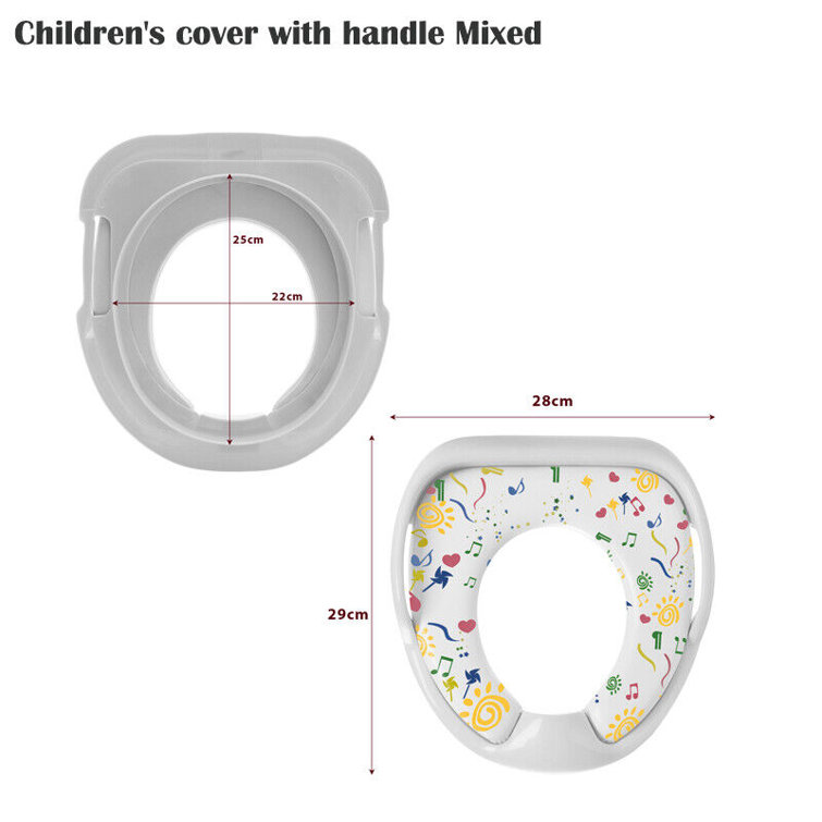Zoomie Kids Round Cushioned Toilet Seat Wayfair.co.uk